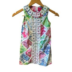 Lilly Pulitzer 50th Jubilee Charity Hollywood Square Harmon‎ Shift Dress Size 6